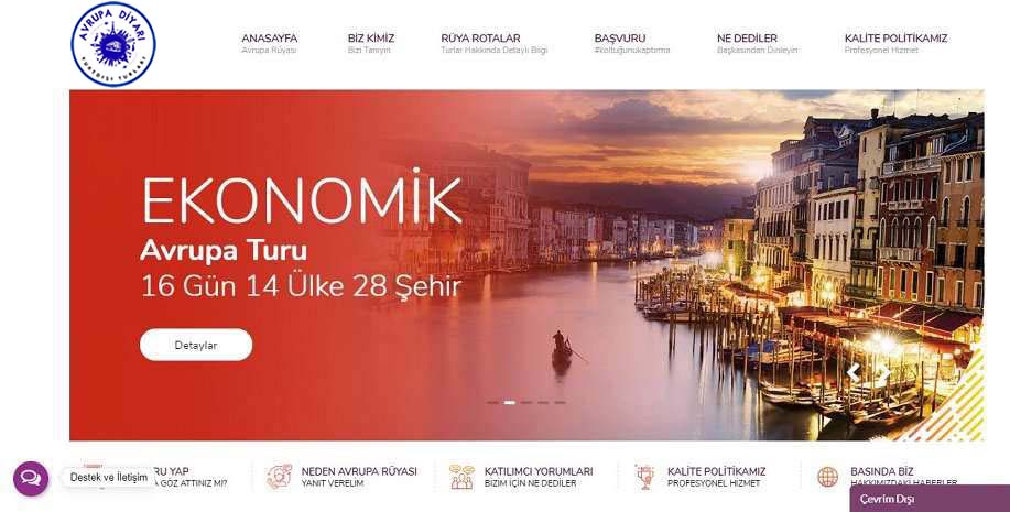 avrupadiyari.com turları